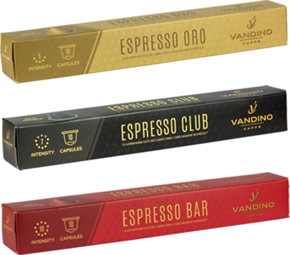 Вандино кафе капсули алум. Еспресо Оро 10 бр. NESP система