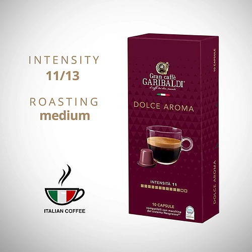 Гарибалди кафе капсули Долче Арома 10 бр./5.5гр. NESP система